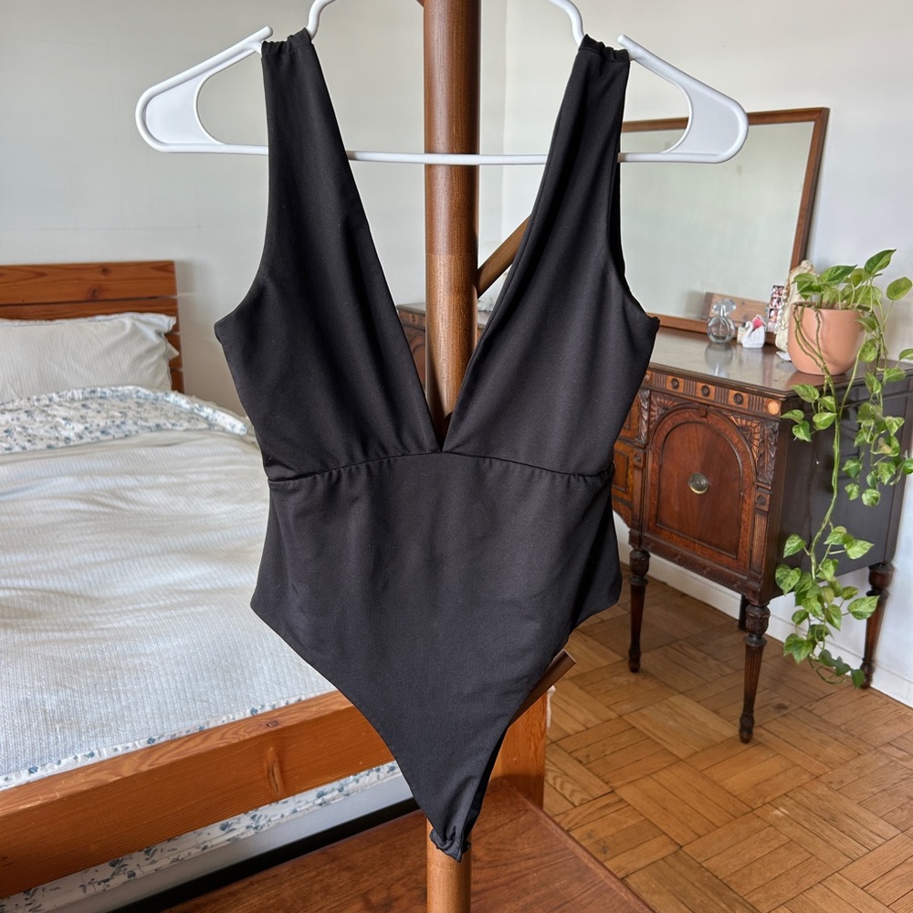 Princess Polly Sleek Black Bodysuit